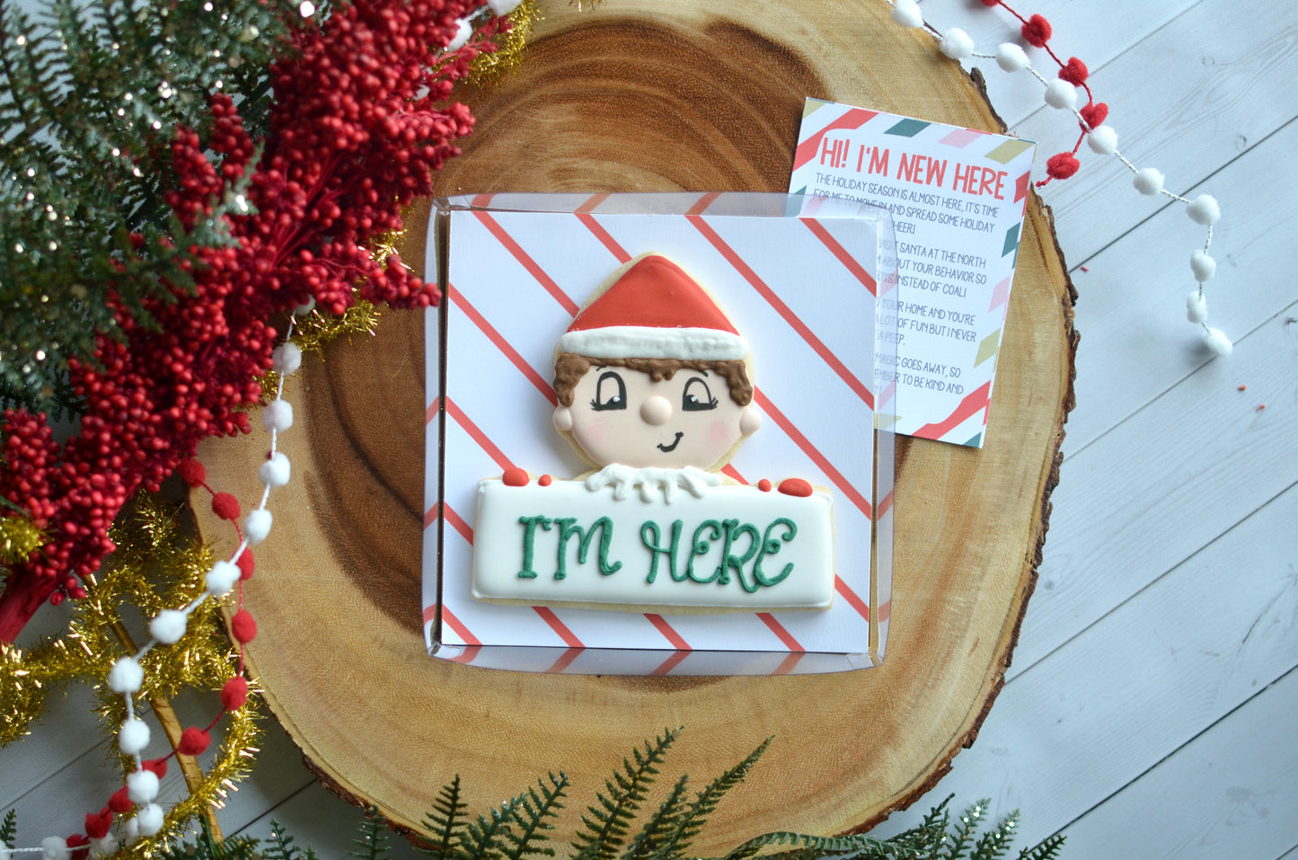 Elf Plaque 'I'M HERE"