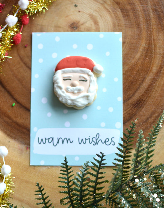 Warm Wishes Cookie Card